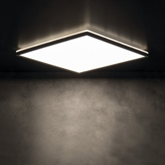 AZPO stropní LED svítidlo, 420x420mm, 22W, IP54, černá mat