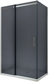 Mexen Omega výsuvný sprchový kout 120 x 80 cm, grafit, chrom - 825-120-080-01-40