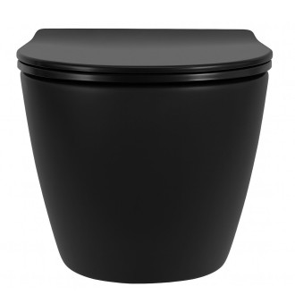 Závěsná WC mísa Rea Carlo Mini Tornado NF BLACK MATT