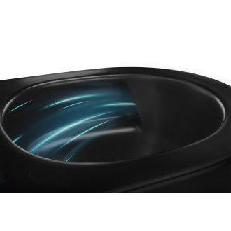Závěsná WC mísa Rea Carlo Mini Tornado NF BLACK MATT