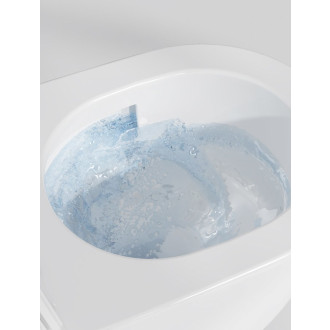 GLANZ závěsná WC mísa, Vortex Rimless, 36x52,5cm, bílá