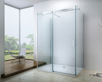 Mexen Omega 3stěnný sprchový kout, výsuvný 100x90, transp., chrom 825-100-090-01-00-3S