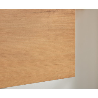 CERANO - Koupelnová skříňka pod umyvadlo s úchytkou/deskou pod umyvadlo Velora - 18 mm - dub medový, chromová úchytka - 140x49,8x45,2 cm