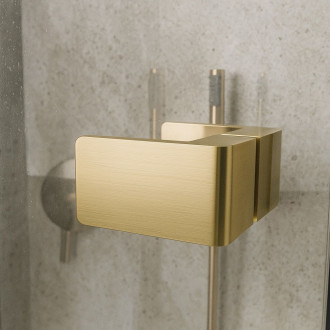 Sprchový kout Rea Atlas 90x80 Brush Gold