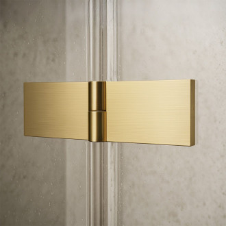Sprchový kout Rea Atlas 90x80 Brush Gold