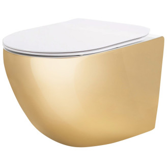 Závěsná WC mísa Rea Carlo Mini Tornado NF WHITE GOLD