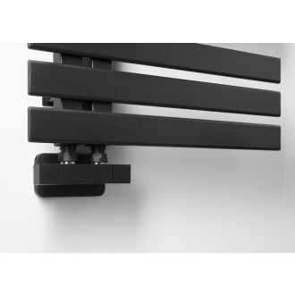 CUBE TWIN připojovací sada ventilů pro středové připojení, černá mat
