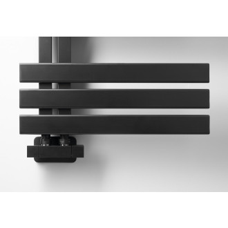 CUBE TWIN připojovací sada ventilů pro středové připojení, černá mat