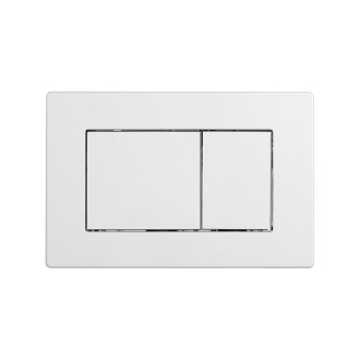 CERANO - Kompletní podomítkový WC set Dure - bílá lesklá - WC tlačítko Classic, bílé - k zazdění - 51x35 cm