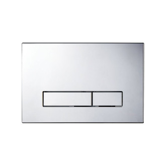 CERANO - Kompletní podomítkový WC set Dure - bílá lesklá - WC tlačítko Slim, chrom - k zazdění - 51x35 cm