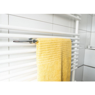 Držák ručníků na otopné těleso rovný, 600 × 40 × 90 mm, chrom