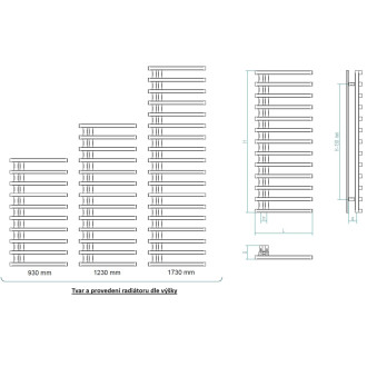 Radiátor kombinovaný Hopa Darvel 173x40 cm bílá lesklá RADDAV401735