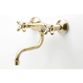 Novaservis Dřezová nástěnná baterie 150 mm bronz BAI5BR