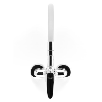 Novaservis Dřezová baterie s elastickým ramenem 100mm, stříbrošedá-chr. 94484,0S