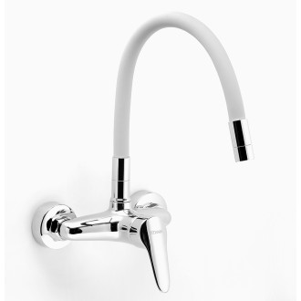 Novaservis Dřezová baterie s elastickým ramenem 150mm, stříbrošedá-chr. 94480,0S