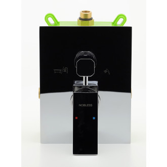 Novaservis Podomítková baterie s boxem 2 vývody, EDGE BOX36051R,0