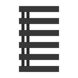 Radiátor kombinovaný Hopa Edinburgh 138x50 cm černá matná RADEDI501431