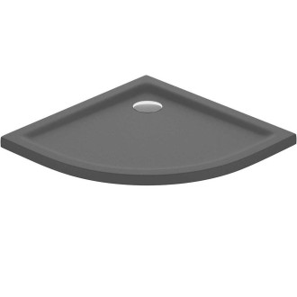 Cersanit Tako sprchová vanička čtvrtkruh šedá 80x80x4 S204-029