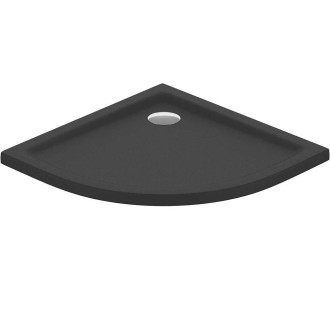 Cersanit Tako sprchová vanička čtvrtkruh černá 80x80x4 S204-033