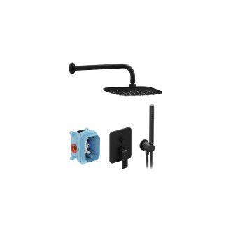 Ravak FL 090.21 černý sprchový podomítkový set X07S071