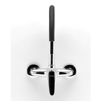 Novaservis Drezová nástenná baterie 150mm,cerná-chrom s elastickým ramenem 94480,0C