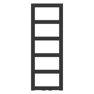 Radiátor kombinovaný Hopa Perth 94x25 cm antracit RADPER251016SP