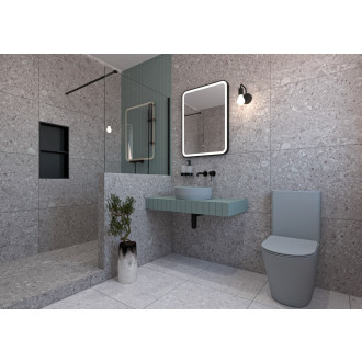 Wc kombi komplet kombinovaný SAT Infinitio šedá mat vario odpad SATINF031VPSNLGRM