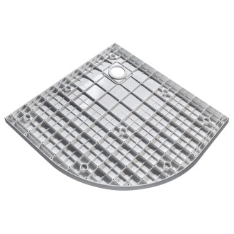 BESCO VEXO ČTVRTKRUH, SMC vanička, 90x90x3,2 cm, bílá barva, bez nožiček VANKVEX90CTVRTW
