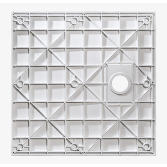 BESCO VEXO ČTVEREC, SMC vanička, 90x90x3,2 cm, bílá barva, bez nožiček VANKVEX90CTVERW