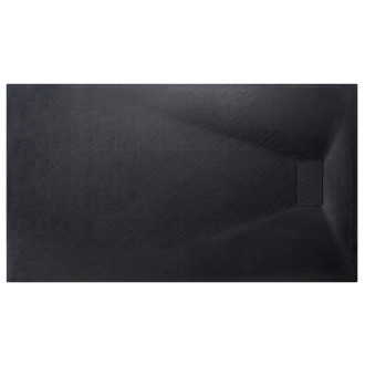 BESCO VEXO OBDÉLNÍK, SMC vanička, 120x80x3,2 cm, černá barva, bez nožiček VEXOOBD1280B