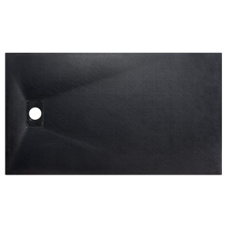 BESCO VEXO OBDÉLNÍK, SMC vanička, 120x80x3,2 cm, černá barva, bez nožiček VEXOOBD1280B