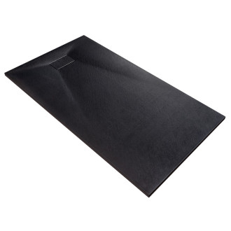 BESCO VEXO OBDÉLNÍK, SMC vanička, 100x80x3,2 cm, černá barva, bez nožiček VEXOOBD1080B