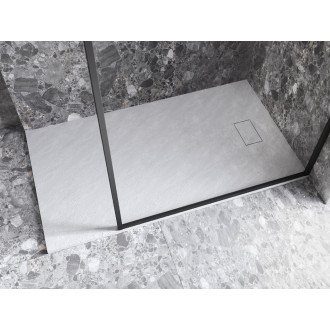 BESCO VEXO OBDÉLNÍK, SMC vanička, 100x80x3,2 cm, bílá barva, bez nožiček VEXOOWD1080W