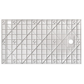 BESCO VEXO OBDÉLNÍK, SMC vanička, 100x80x3,2 cm, bílá barva, bez nožiček VEXOOWD1080W