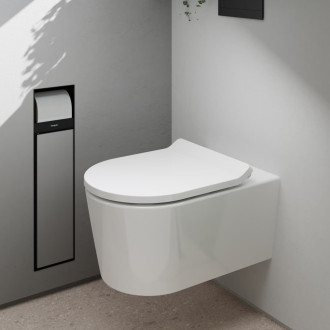 WC s prkénkem softclose závěsné Hansgrohe EluPura S zadní odpad 62025450