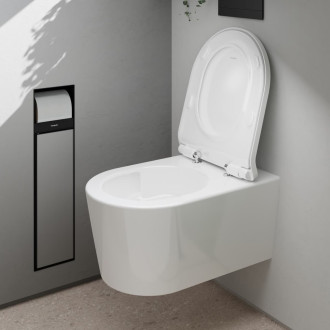 WC s prkénkem softclose závěsné Hansgrohe EluPura S zadní odpad 62025450