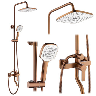 REA Sprchový set MY2021-77C ARGUS, kartáčovaná měď REA-P3001
