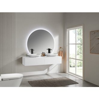 CERANO - Koupelnová skříňka pod umyvadlo Noira - bílá matná - 150x48x28 cm