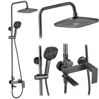 REA STORM Sprchový set Gun Grey REA-P9534