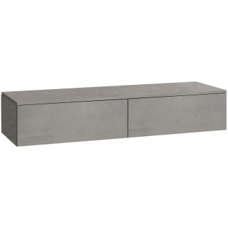 CERANO - Koupelnová spodní skříňka Noira - šedá matná - 150x43x28 cm