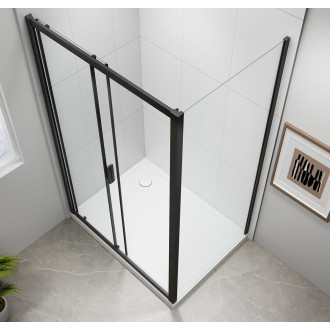 EASY BLACK obdélníkový sprchový kout 1000x700mm, čiré sklo L/P varianta