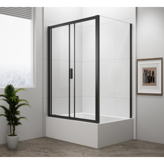 DEEP BLACK obdélníkový sprchový kout 1200x750mm L/P varianta, čiré sklo