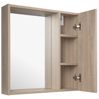 ZOJA/KERAMIA FRESH STRIP galerka s LED osvětlením, 60x60x14cm, pravá, dub platin