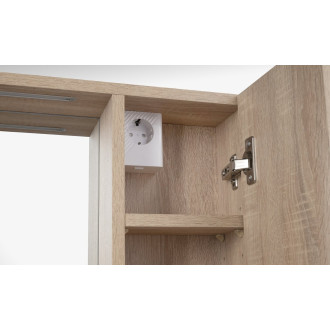 ZOJA/KERAMIA FRESH STRIP galerka s LED osvětlením, 70x60x14cm, dub platin