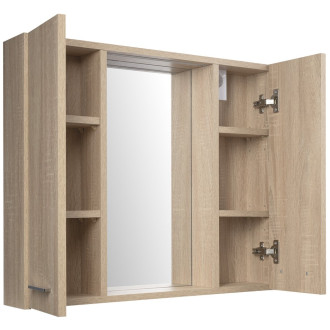 ZOJA/KERAMIA FRESH STRIP galerka s LED osvětlením, 70x60x14cm, dub platin