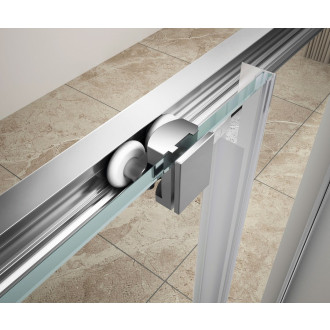 UGGA obdélníkový sprchový kout 1000x900mm, sklo Brick, bílá