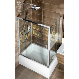 DEEP sprchové dveře posuvné 1300x1500mm, čiré sklo MD1315