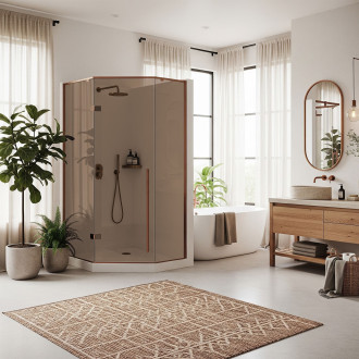 Sprchový kout REA DIAMOND 90x90 COPPER BRUSH