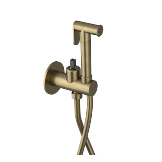 ULTRAMIX tělo podomítkové bidetové baterie se Stop sprškou, kulatá, zlato mat 57447