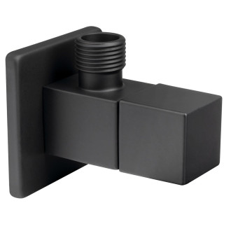Rohový ventil 1/2"x3/8", hranatý, černá mat 58640